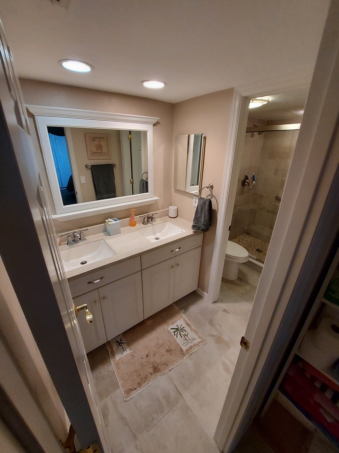 Original bathroom vanity before renovation