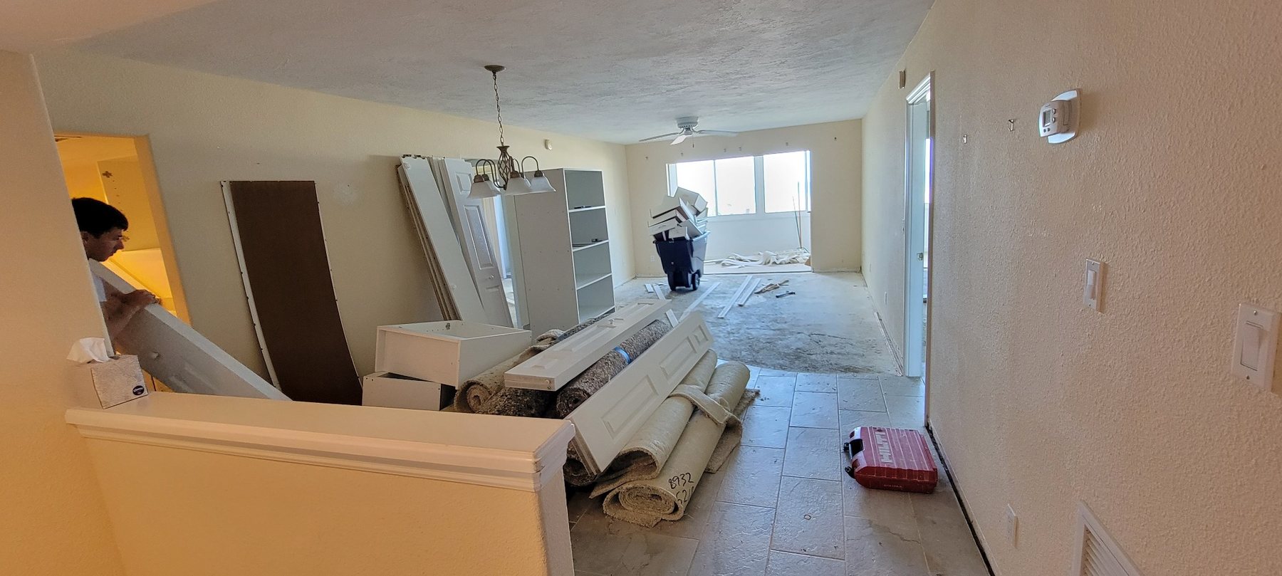Whole-home demolition in progress