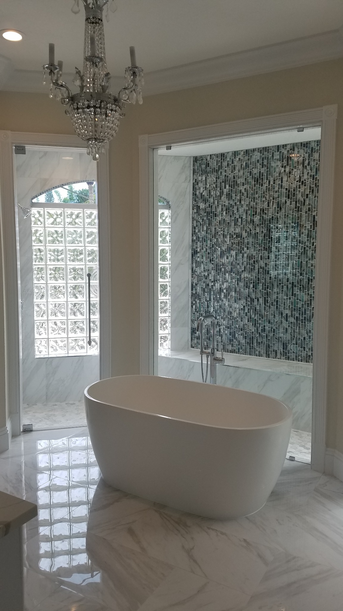 Completed Bartolucci luxury primary bathroom renovation